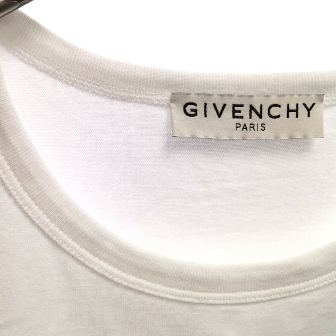 GIVENCHY(ジバンシィ)のGIVENCHY ジバンシィ ロゴ フラワー 半袖Tシャツ ホワイト BW705Z3Z39 メンズのトップス(Tシャツ/カットソー(半袖/袖なし))の商品写真