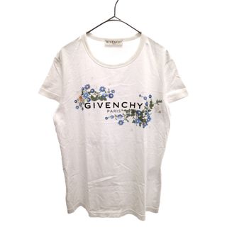 ジバンシィ(GIVENCHY)のGIVENCHY ジバンシィ ロゴ フラワー 半袖Tシャツ ホワイト BW705Z3Z39(Tシャツ/カットソー(半袖/袖なし))