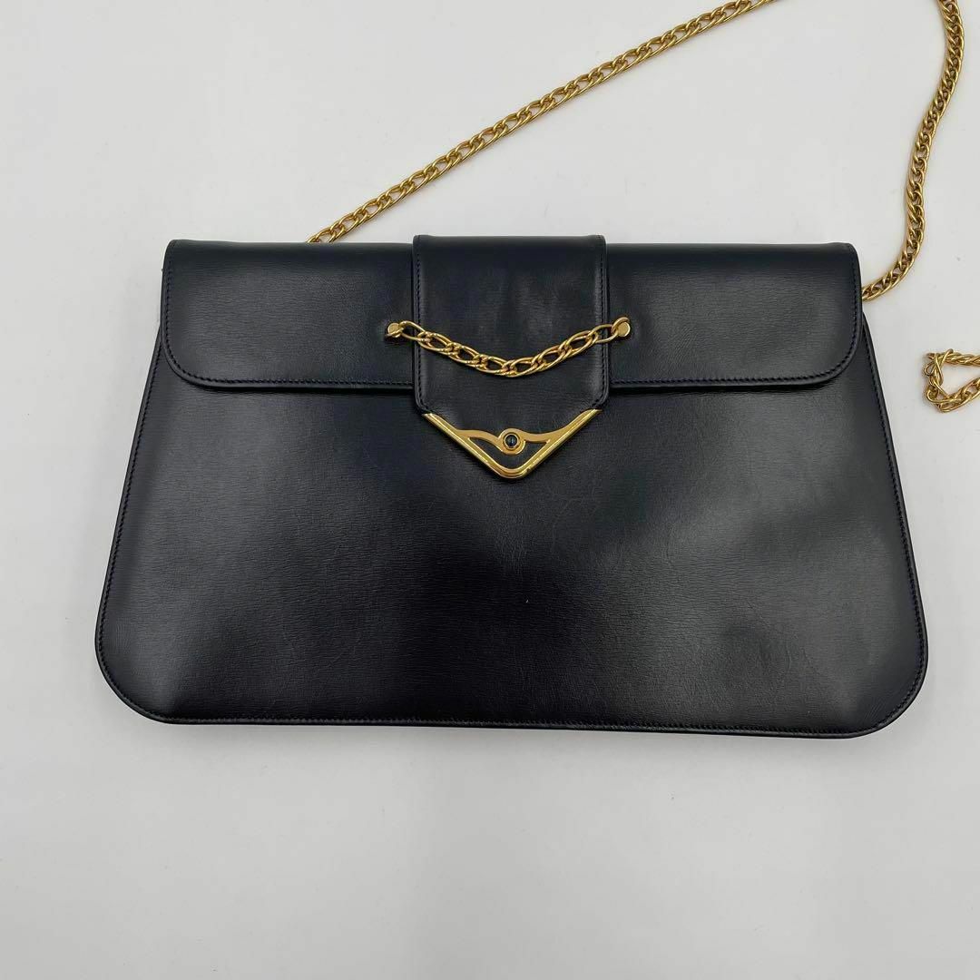 極美品✨カルティエ ショルダーバッグ サファイア チェーン レザー