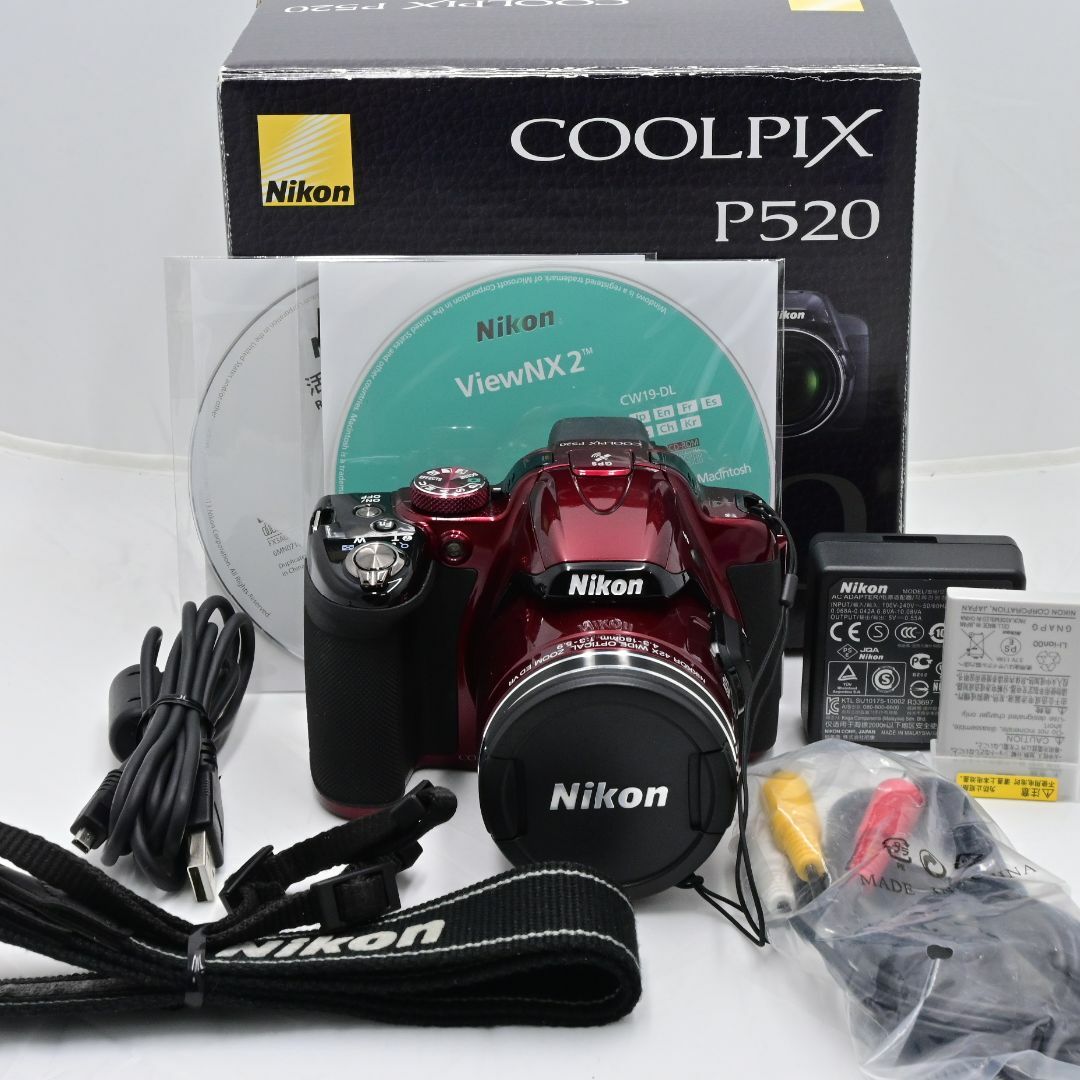 Nikon デジタルカメラ COOLPIX P520 レッド