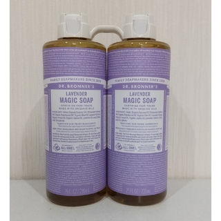 マジックソープ(Magic Soap)のドクターブロナー  マジックソープラベンダーの香り  739ml  ×  ２(ボディソープ/石鹸)