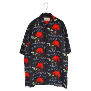 WACKO MARIA ワコマリア 22SS HAWAIIAN SHIRT S/S ローズハワイアン半袖シャツ ブラック/レッド 22SS-WMS-HI04