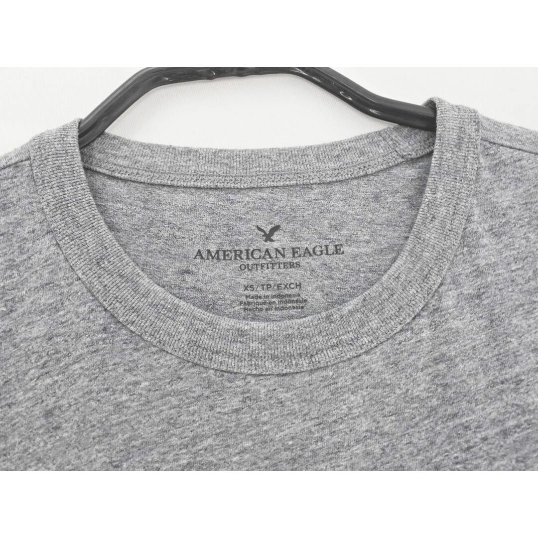 American Eagle(アメリカンイーグル)のAMERICAN EAGLE アメリカンイーグル ロゴ Tシャツ sizeXS/グレー ■◆ メンズ メンズのトップス(Tシャツ/カットソー(半袖/袖なし))の商品写真