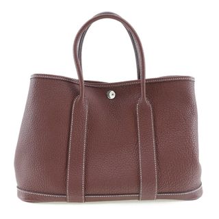 【HERMES】エルメス ガーデンパーティTPM カントリー ルージュアッシュ ワインレッド C レディース ハンドバッグ