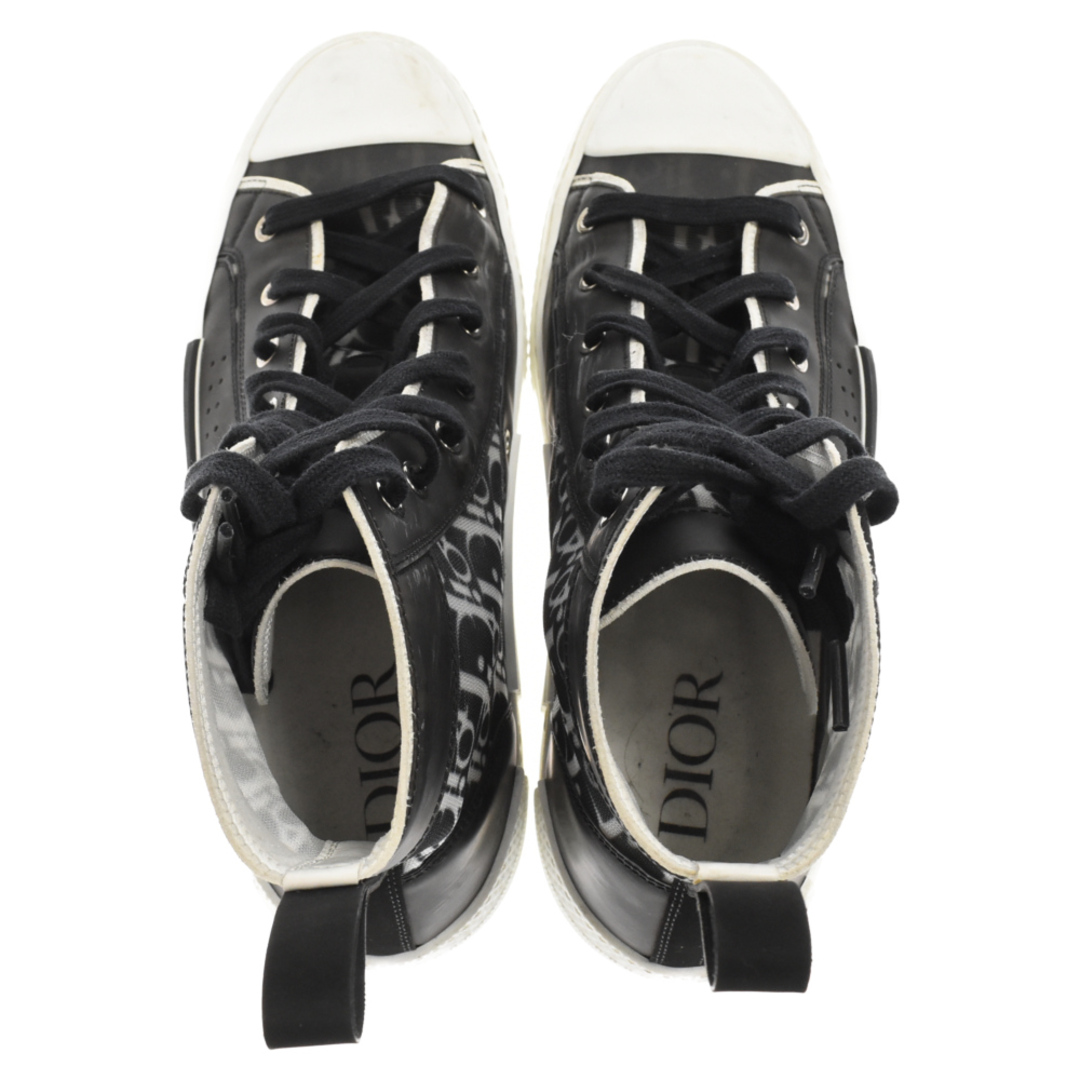 Dior(ディオール)のDIOR ディオール B23 OBLIQUE オブリークハイカットスニーカー ブラック/ホワイト メンズの靴/シューズ(スニーカー)の商品写真