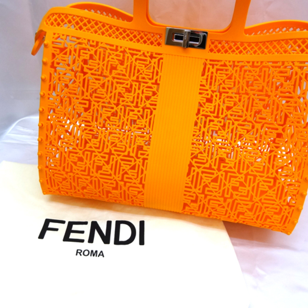 フェンディ バスケット フォーティー8 オレンジ かごバッグ 再生プラスチック ハンドバッグ 7VA593AMT8F1KJQ FENDI