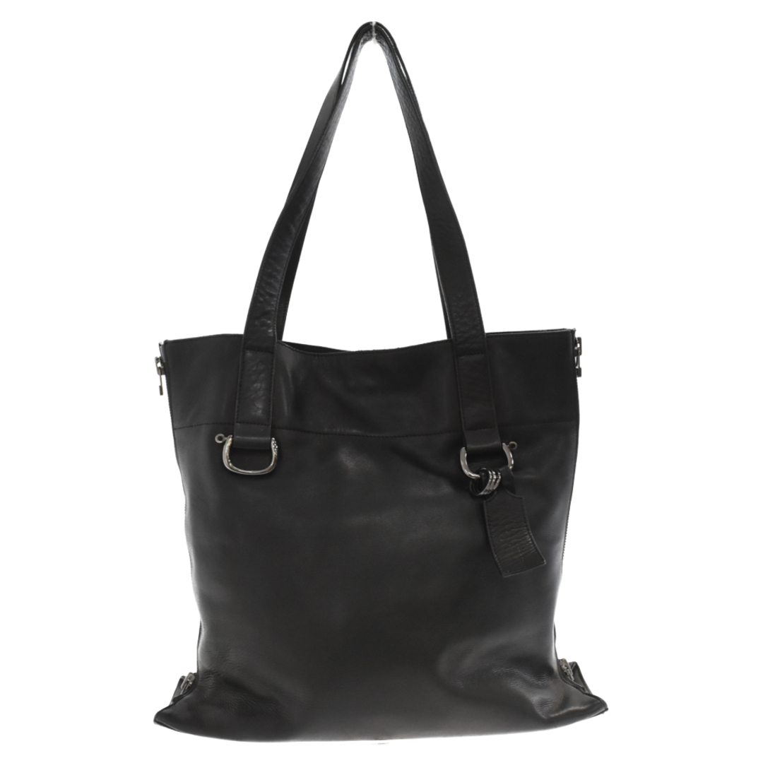 discord yohji yamamoto collection ディスコード ヨウジヤマモトコレクション Zipper Tote L ジッパー トート バッグ ブラック DE‐I03‐796