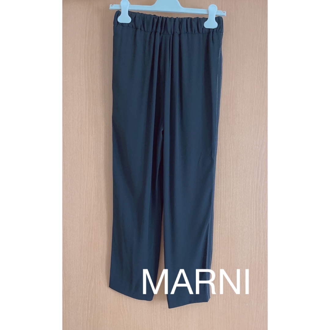 【MARNI】ストレートパンツ  ブラック 新品未使用