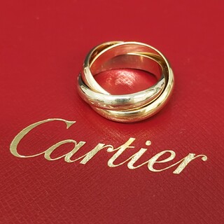 T82502)Cartier カルティエ 750 トリニティ リング 18金-