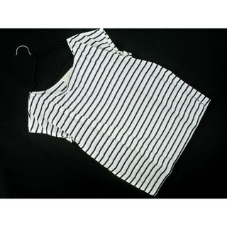 ルスーク(Le souk)のLe souk ルスーク ボーダー フレンチスリーブ Tシャツ size38/白ｘ紺 ■◆ レディース(Tシャツ(半袖/袖なし))