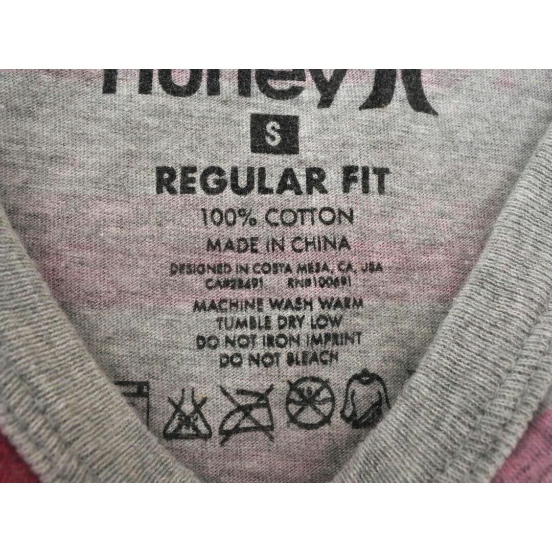 Hurley(ハーレー)のHurley ハーレー ボーダー ノースリーブ タンクトップ sizeS/グレーｘピンク ■◆ メンズ メンズのトップス(タンクトップ)の商品写真