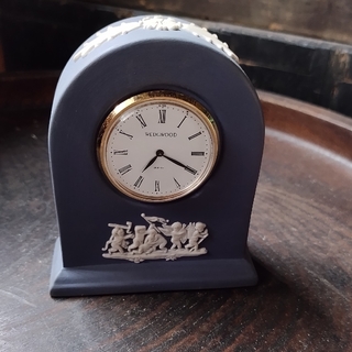 ウェッジウッド(WEDGWOOD)のWEDGWOOD ウェッジウッド ジャスパー　ミニ置き時計(置時計)