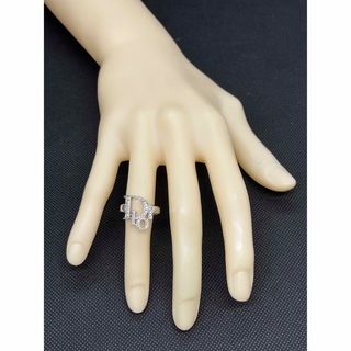 Christian Dior ディオール シルバー ロゴ リング13号 指輪