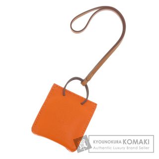 エルメス(Hermes)のHERMES バッグチャーム サックオランジュ フー キーホルダー アニューミロ レディース(キーホルダー)