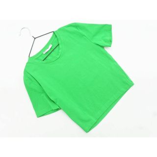 ザラ(ZARA)のZARA ザラ クロップド Tシャツ sizeXS/緑 ■◆ レディース(Tシャツ(半袖/袖なし))