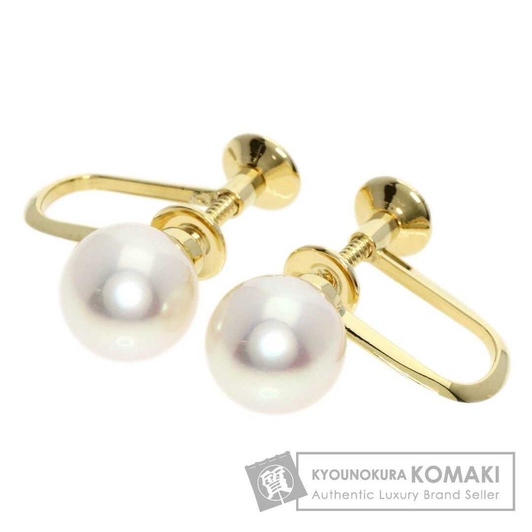 1ヶ月MIKIMOTO アコヤパール 真珠  イヤリング K14YG レディース