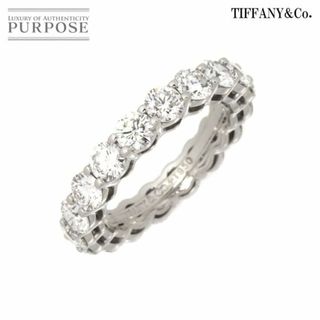 ティファニー(Tiffany & Co.)のティファニー TIFFANY&Co. フォーエバー フル ダイヤ リング 幅3.7mm 8号 Pt プラチナ 指輪 VLP 90196882(リング(指輪))