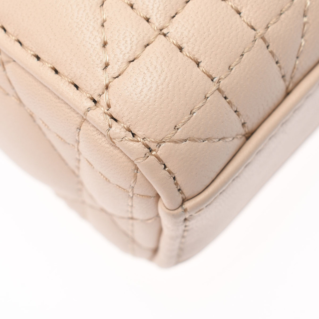 Dior(ディオール)の未使用 ディオール Dior S0910ONGE レディース ハンドバッグ カナージュ ピンクベージュ /ゴールド金具 ラムスキン レディースのバッグ(ハンドバッグ)の商品写真
