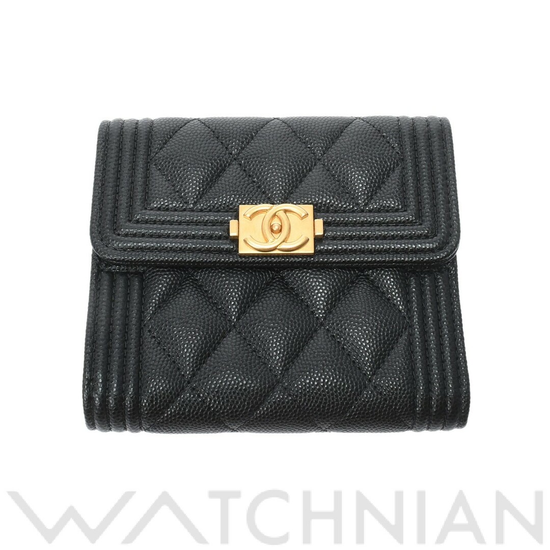 シャネル CHANEL ランダム品番 レディース 三つ折り財布 ボーイ