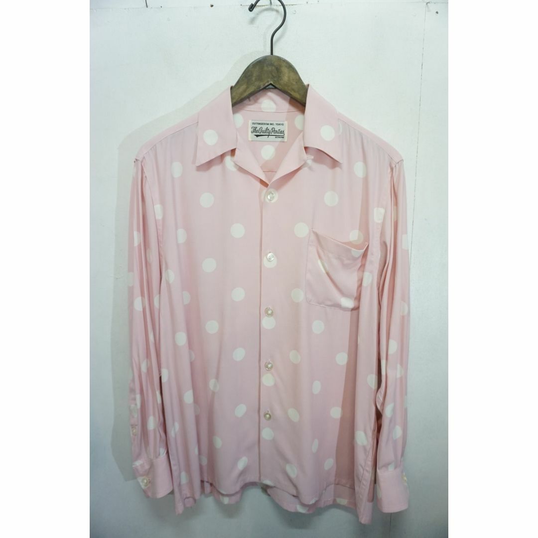 美品WACKOMARIA DOTSOPENCOLLARSHIRTシャツ620N▲38000円程度生産国