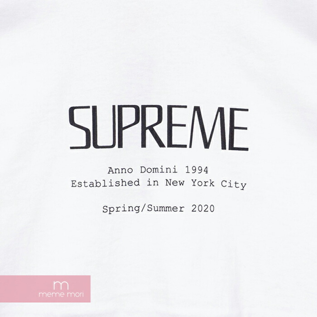 Supreme 2020SS Anno Domini Tee シュプリーム アノドミニTシャツ 半袖カットソー ロゴプリント ホワイト サイズXL【230823】【新古品】【me04】 3