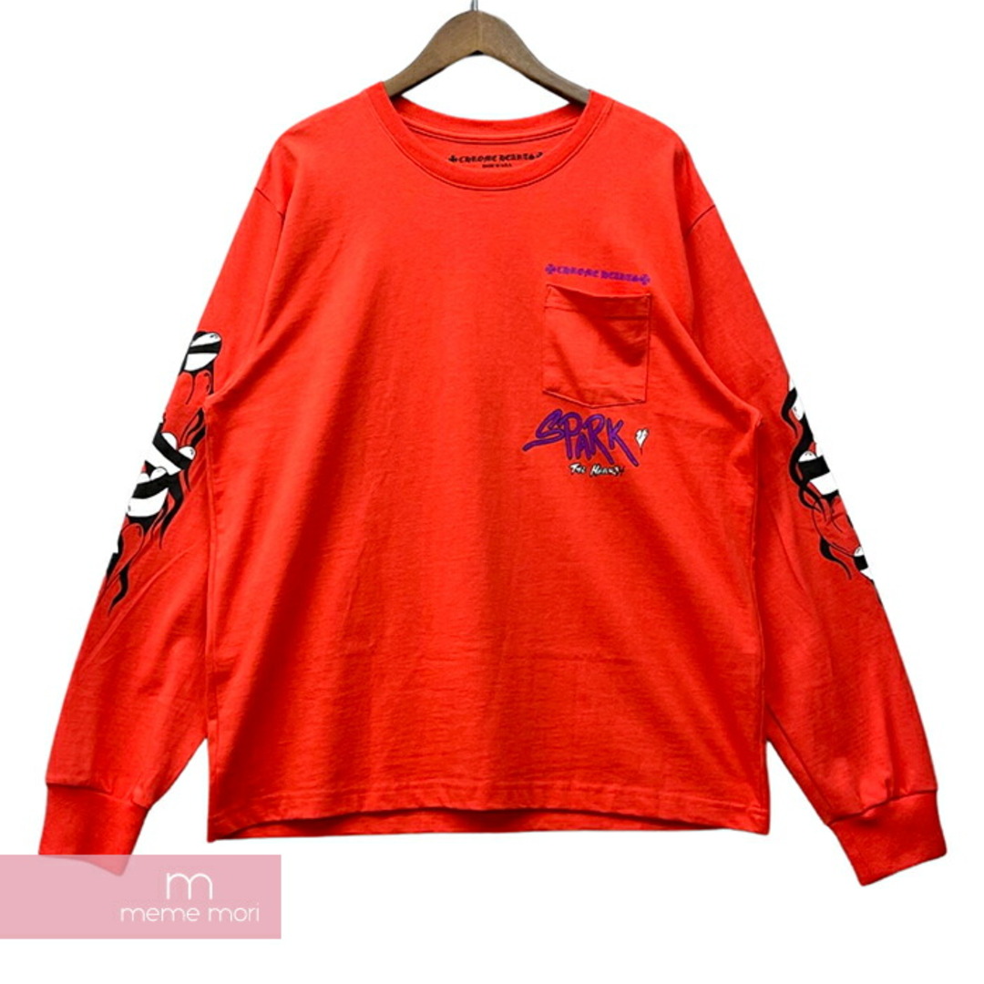 Chrome Hearts(クロムハーツ)のCHROME HEARTS×MATTY BOY 2023SS Tee PPO U LS PKT CREW クロムハーツ×マッティボーイ クルーネックポケットロングスリーブTシャツ 長袖カットソー ロンT ポケT プリント チョンパー レッド サイズXL【230827】【新古品】【me04】 メンズのトップス(Tシャツ/カットソー(半袖/袖なし))の商品写真