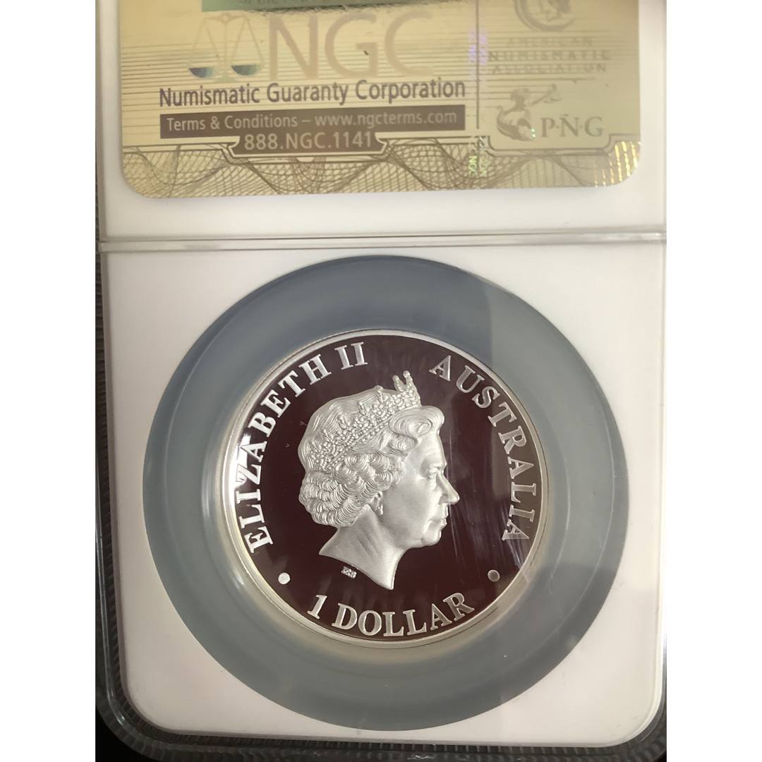 2016年　オーストラリア　オナガワシ　プルーフ銀貨　準最高評価PF69
