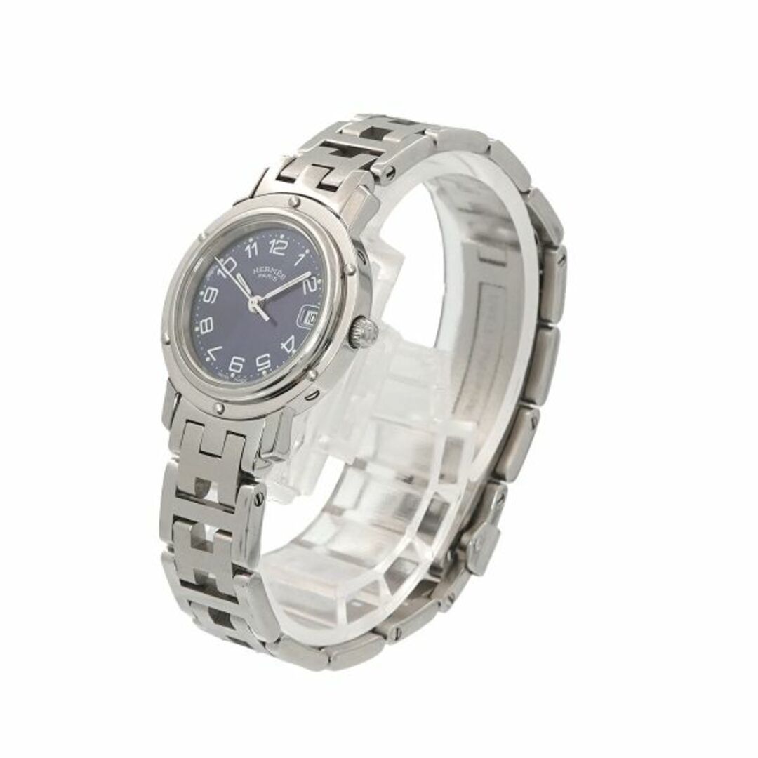 Hermes(エルメス)のエルメス HERMES クリッパー CL4 210 ヴィンテージ レディース 腕時計 デイト ブルー 文字盤 クォーツ ウォッチ Clipper VLP 90204638 レディースのファッション小物(腕時計)の商品写真
