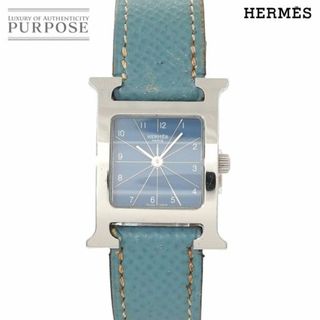 エルメス Hウォッチ 腕時計 HH1.501 クオーツ アイボリー文字盤 ステンレススチール レディース HERMES 【1-0121188】