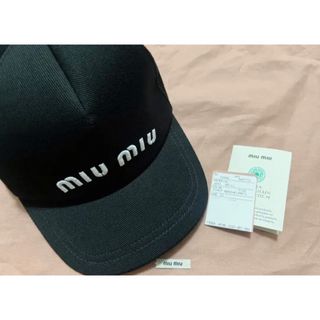 miumiu - miumiu ミュウミュウ デニム キャップ ネイビー ベースボール