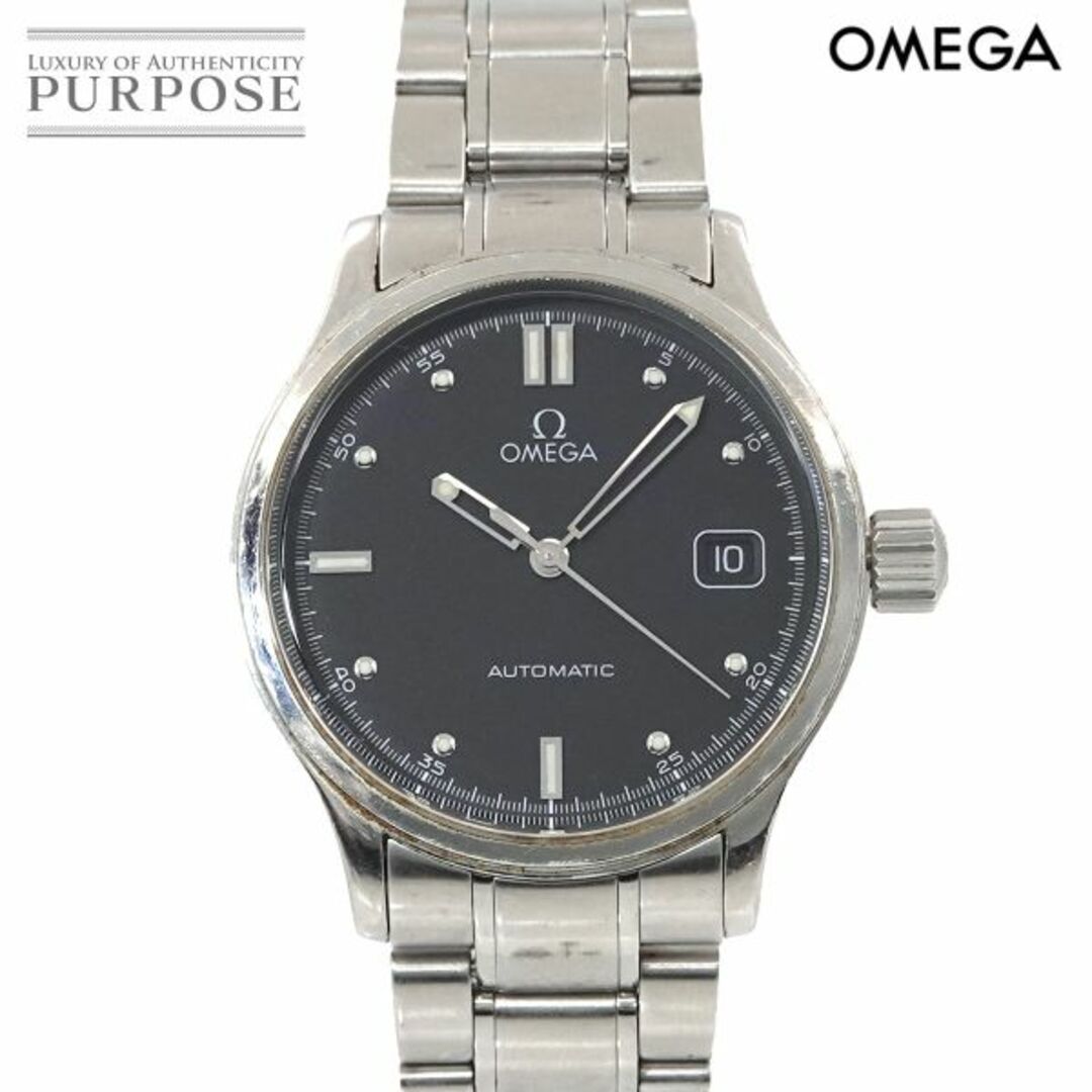 オメガ OMEGA クラシック デイト 5203 50 ヴィンテージ メンズ 腕時計 ブラック 文字盤 自動巻き ウォッチ Classic VLP 90204702