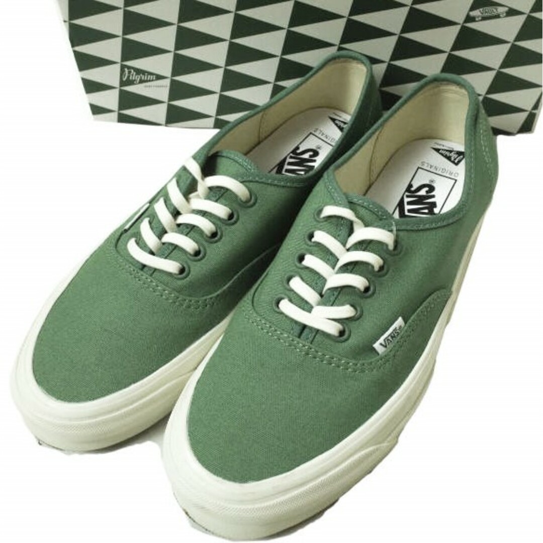 VANS x Pilgrim Surf+Supply バンズ ピルグリム サーフ+サプライ 別注 AUTHENTIC LX オーセンティック US9(27cm) GREEN/MARSHMALLOW キャンバス Vault OG スニーカー シューズ【VANS × Pilgrim Surf+Supply】