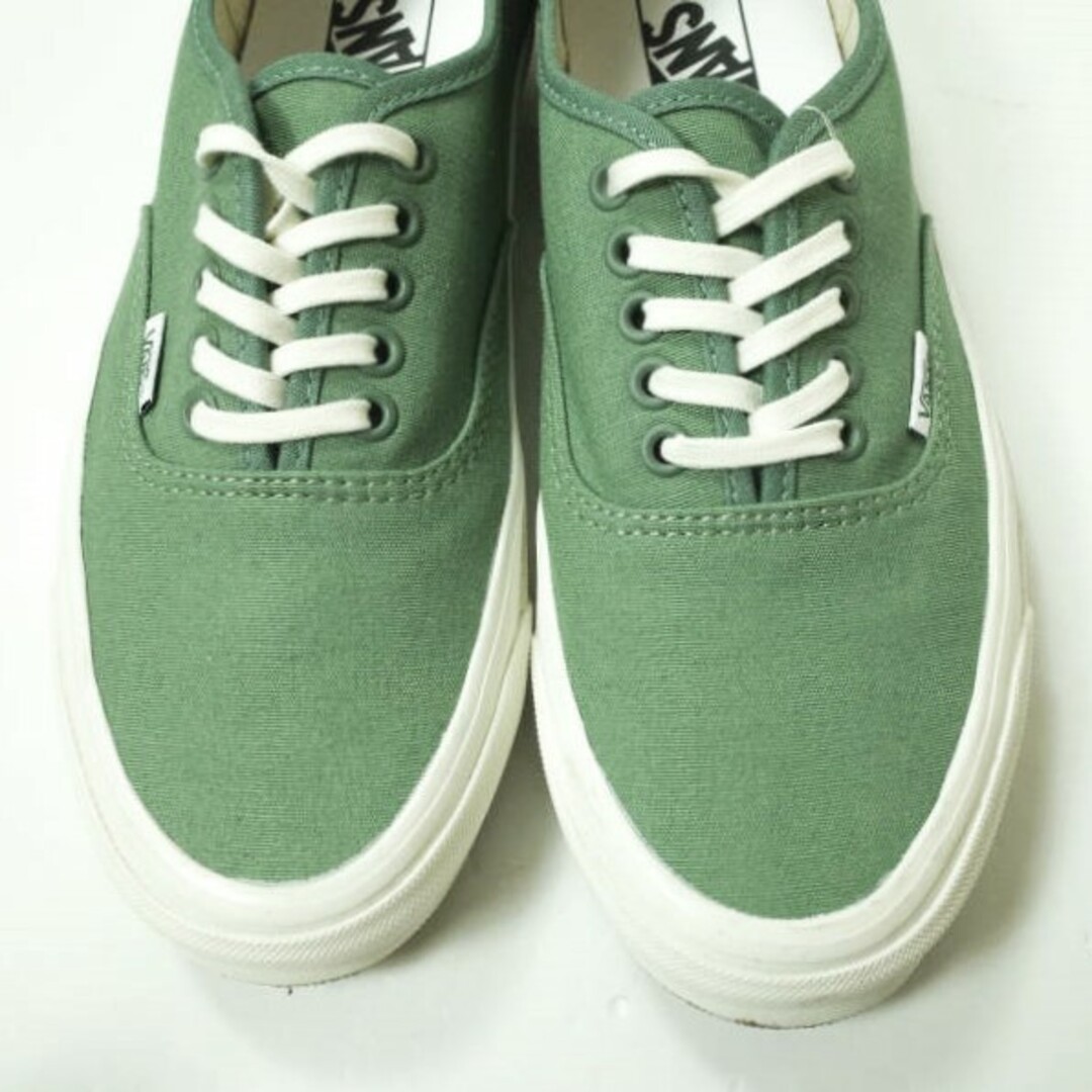 VANS x Pilgrim Surf+Supply バンズ ピルグリム サーフ+サプライ 別注 AUTHENTIC LX オーセンティック  US9(27cm) GREEN/MARSHMALLOW キャンバス Vault OG スニーカー シューズ【中古】【VANS × Pilgrim ...