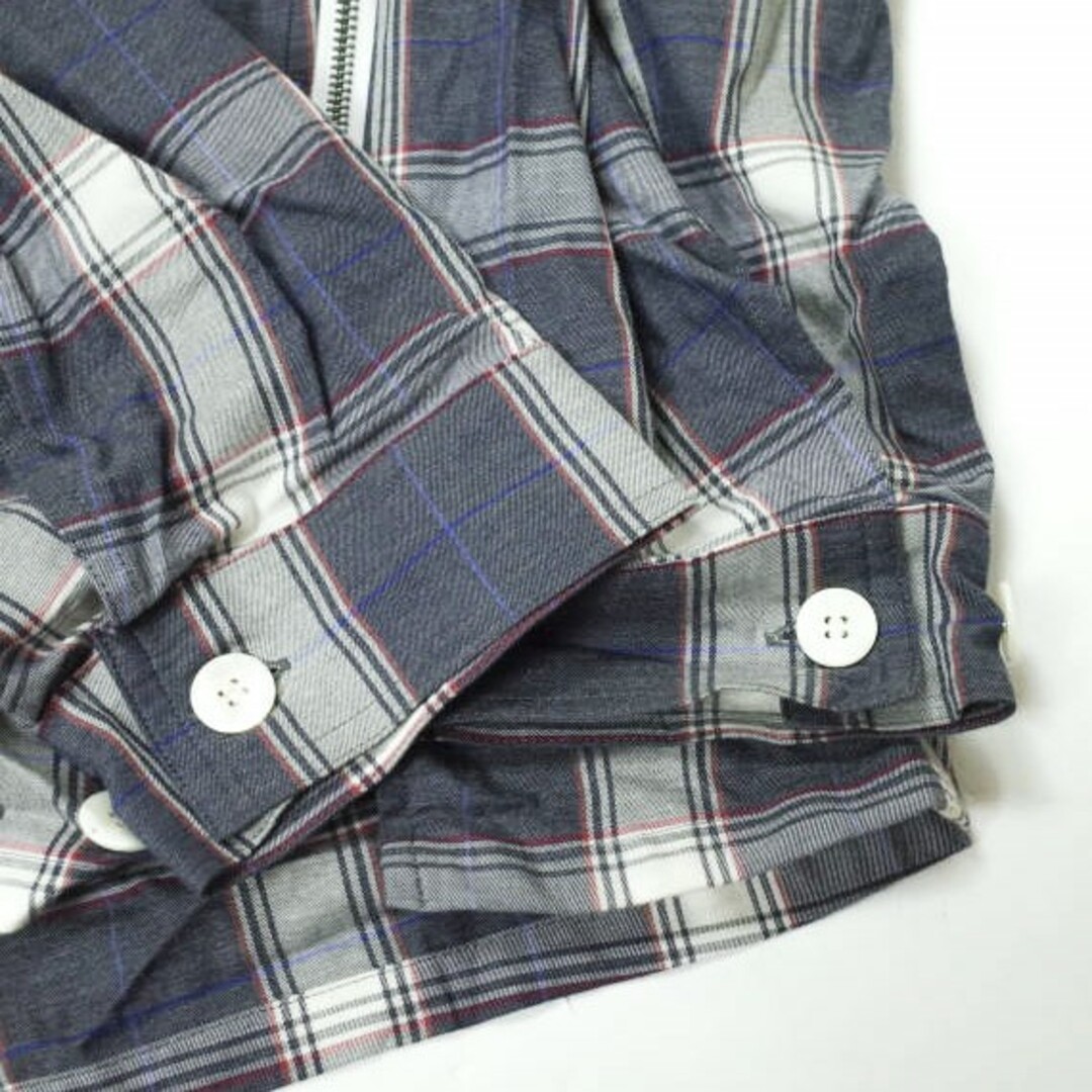 FACETASM ファセッタズム 23SS 日本製 ZIPPED CHECK SHIRT ジップ