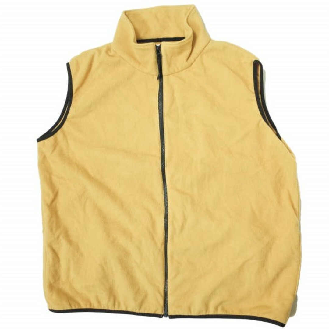 CAL O LINE(キャルオーライン)のCAL O LINE x Pilgrim Surf+Supply キャルオーライン ピルグリム サーフ+サプライ 22AW 別注 日本製 PILLOW VEST フリースジップベスト CL222-PG01 L YELLOW ジレ トップス【中古】【CAL O LINE × Pilgrim Surf+Supply】 メンズのトップス(ベスト)の商品写真