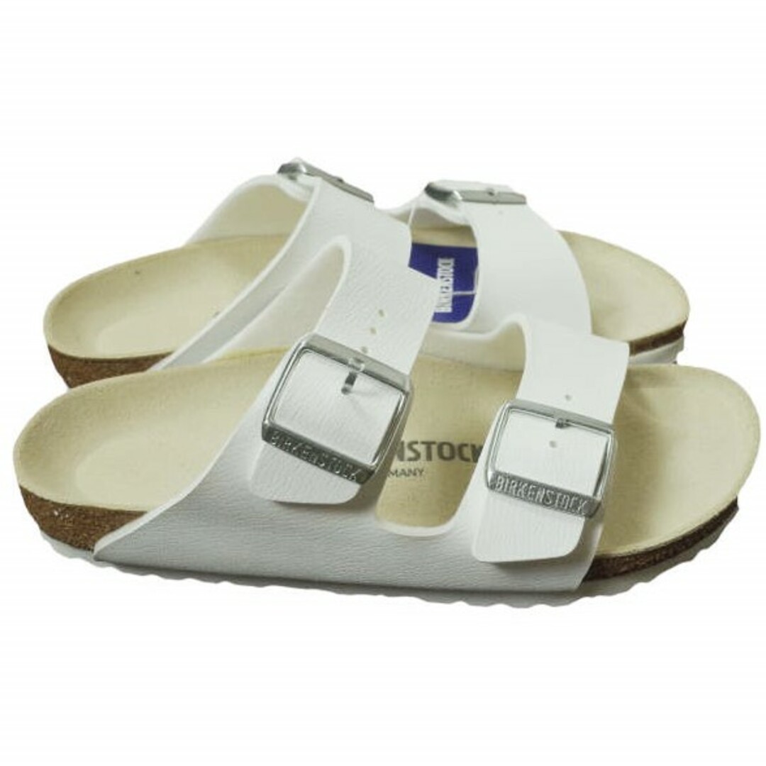 BIRKENSTOCK(ビルケンシュトック)のBIRKENSTOCK ビルケンシュトック ドイツ製 ARIZONA BS アリゾナ ビルコフロー 0051733 37(24cm) WHITE ナロー幅 ストラップサンダル シューズ【新古品】【中古】【BIRKENSTOCK】 レディースの靴/シューズ(サンダル)の商品写真