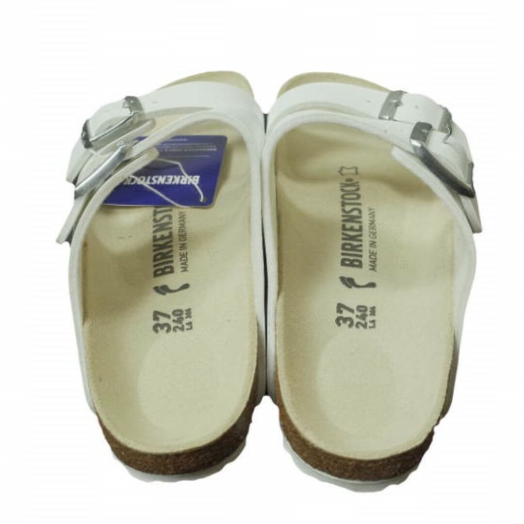 BIRKENSTOCK(ビルケンシュトック)のBIRKENSTOCK ビルケンシュトック ドイツ製 ARIZONA BS アリゾナ ビルコフロー 0051733 37(24cm) WHITE ナロー幅 ストラップサンダル シューズ【新古品】【中古】【BIRKENSTOCK】 レディースの靴/シューズ(サンダル)の商品写真