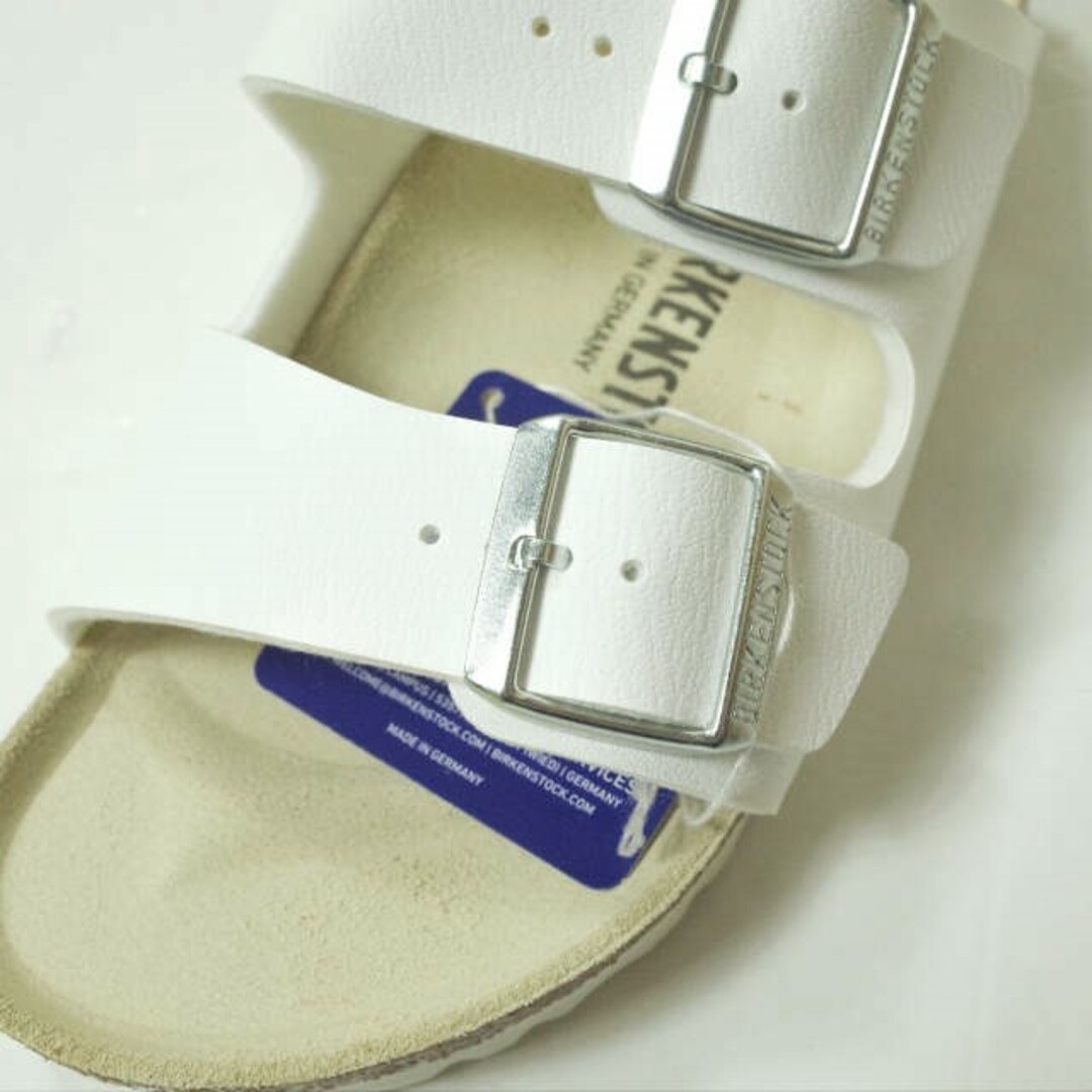 BIRKENSTOCK(ビルケンシュトック)のBIRKENSTOCK ビルケンシュトック ドイツ製 ARIZONA BS アリゾナ ビルコフロー 0051733 37(24cm) WHITE ナロー幅 ストラップサンダル シューズ【新古品】【中古】【BIRKENSTOCK】 レディースの靴/シューズ(サンダル)の商品写真