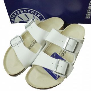 ビルケンシュトック(BIRKENSTOCK)のBIRKENSTOCK ビルケンシュトック ドイツ製 ARIZONA BS アリゾナ ビルコフロー 0051733 37(24cm) WHITE ナロー幅 ストラップサンダル シューズ【新古品】【中古】【BIRKENSTOCK】(サンダル)