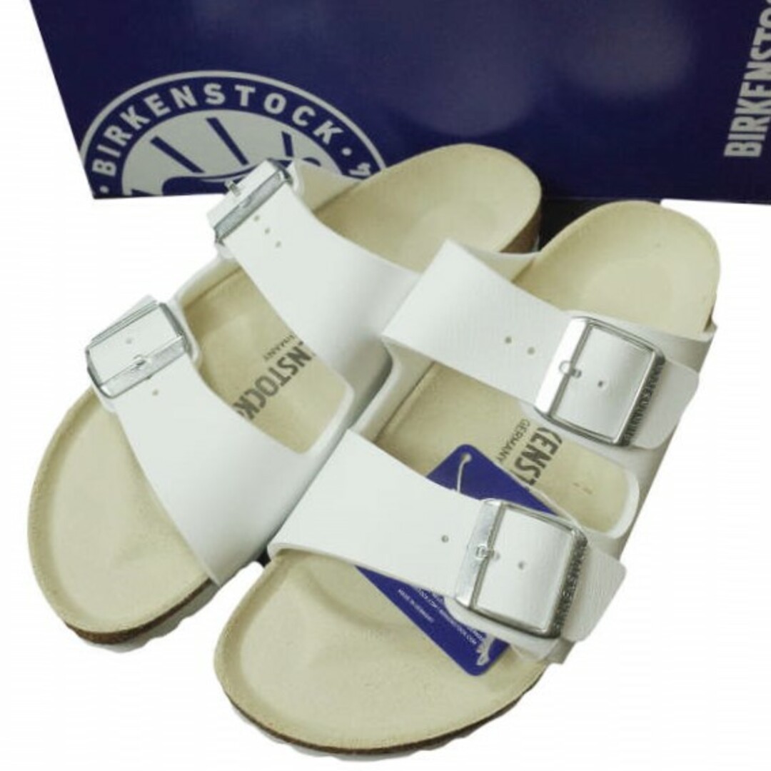 BIRKENSTOCK(ビルケンシュトック)のBIRKENSTOCK ビルケンシュトック ドイツ製 ARIZONA BS アリゾナ ビルコフロー 0051733 39(25cm) WHITE ナロー幅 ストラップサンダル シューズ【新古品】【中古】
【BIRKENSTOCK】 メンズの靴/シューズ(サンダル)の商品写真