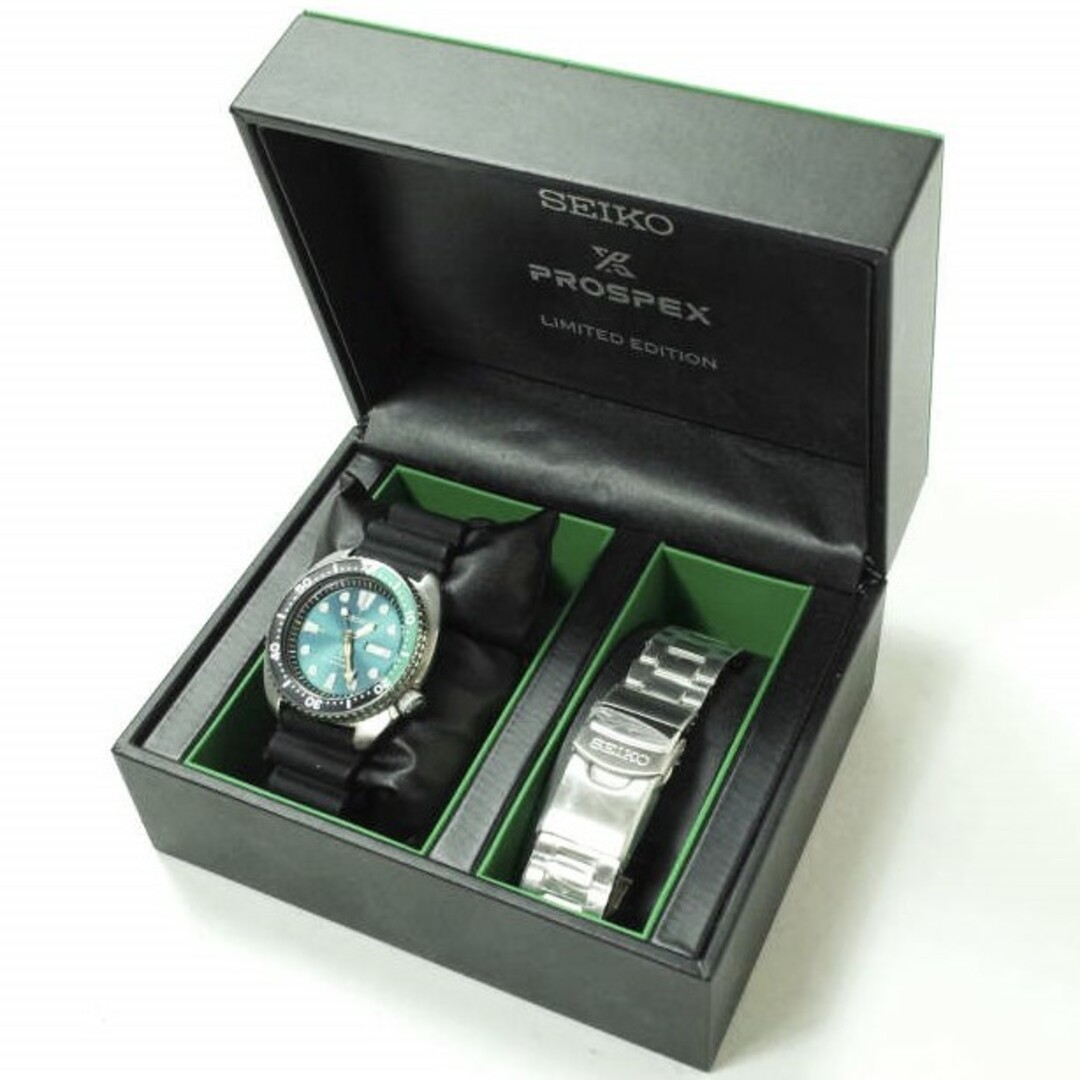 SEIKO(セイコー)のSEIKO セイコー アジア3500本限定 Prospex Diver Green Turtle プロスペックス 3rd復刻 グリーンタートル SRPB01K1 エメラルドグリーン エメラルドグリーン文字盤 ウォッチ 腕時計 自動巻き 逆輸入【新古品】【中古】【SEIKO】 メンズの時計(腕時計(アナログ))の商品写真