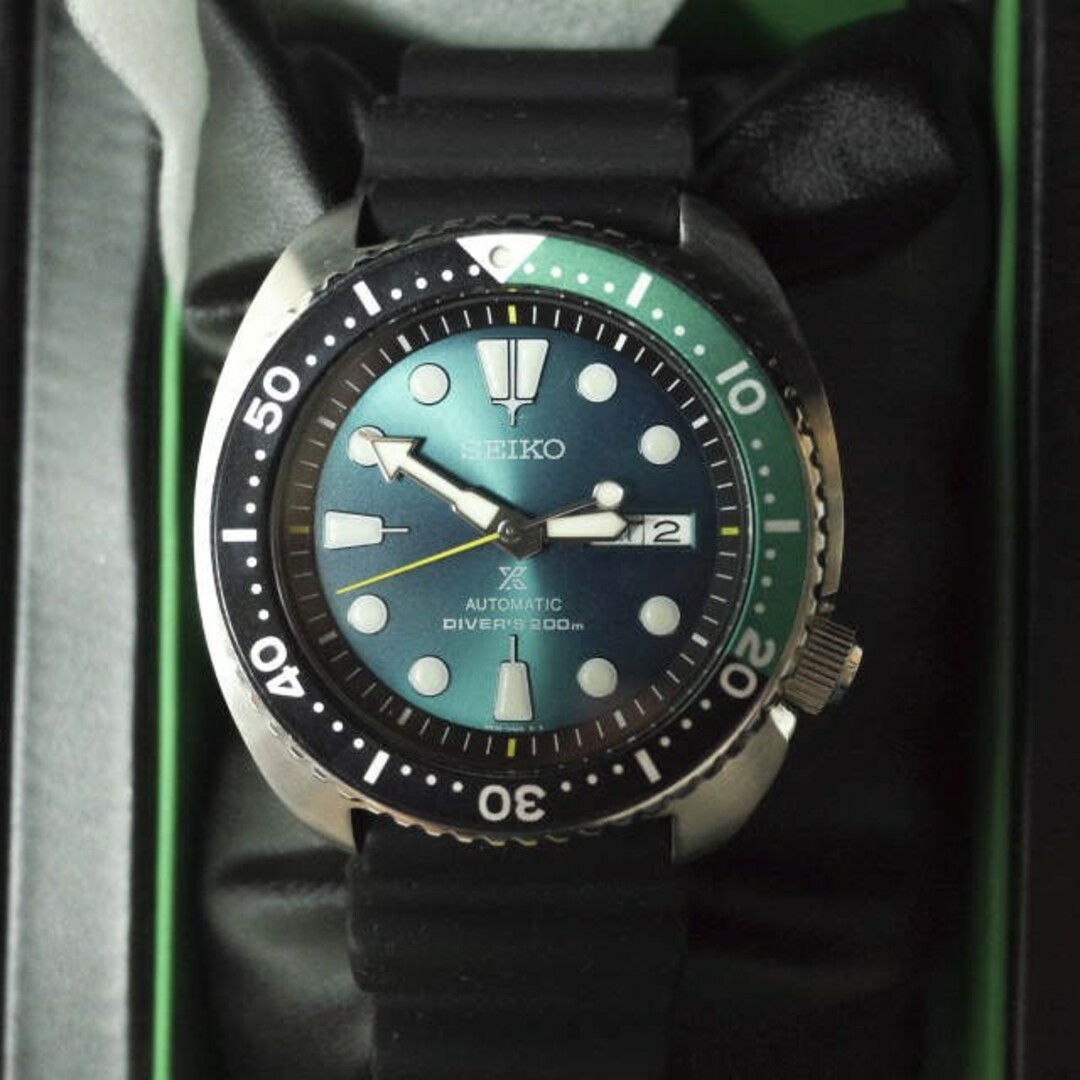 SEIKO セイコー アジア3500本限定 Prospex Diver Green Turtle プロスペックス 3rd復刻 グリーンタートル SRPB01K1 エメラルドグリーン エメラルドグリーン文字盤 ウォッチ 腕時計 自動巻き 逆輸入【新古品】【SEIKO】