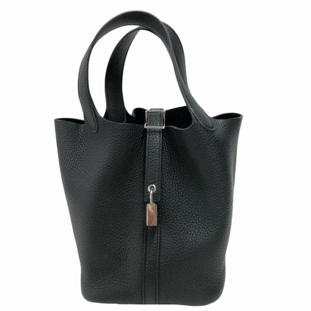 Hermes - エルメス HERMES ピコタンロックPM U刻 ブラック シルバー