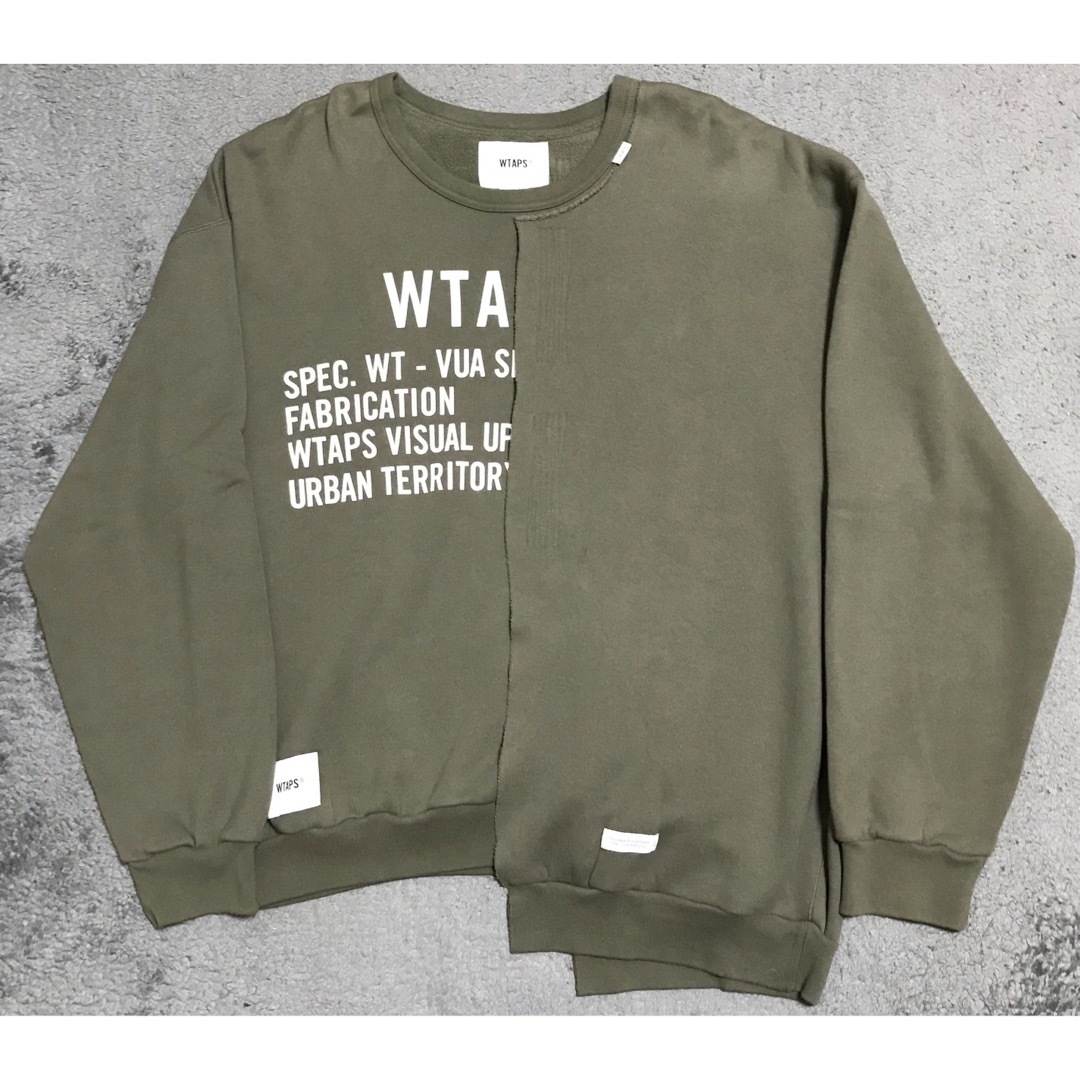 02カラーwtaps アシンメトリーサスウェット