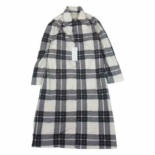 マルニ(Marni)のMARNI マルニ TUMU0062U0 チェック ステンカラー ロング コート ブラック系 ホワイト系 46【美品】【中古】(その他)