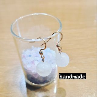 ハンドメイド ピアス ブルームーンストーン(ピアス)