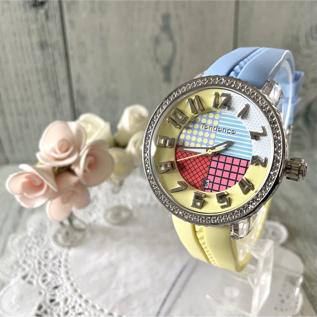 Tendence(テンデンス)の【美品】Tendence テンデンス 腕時計 クレイジースリーハンズ メンズの時計(腕時計(アナログ))の商品写真