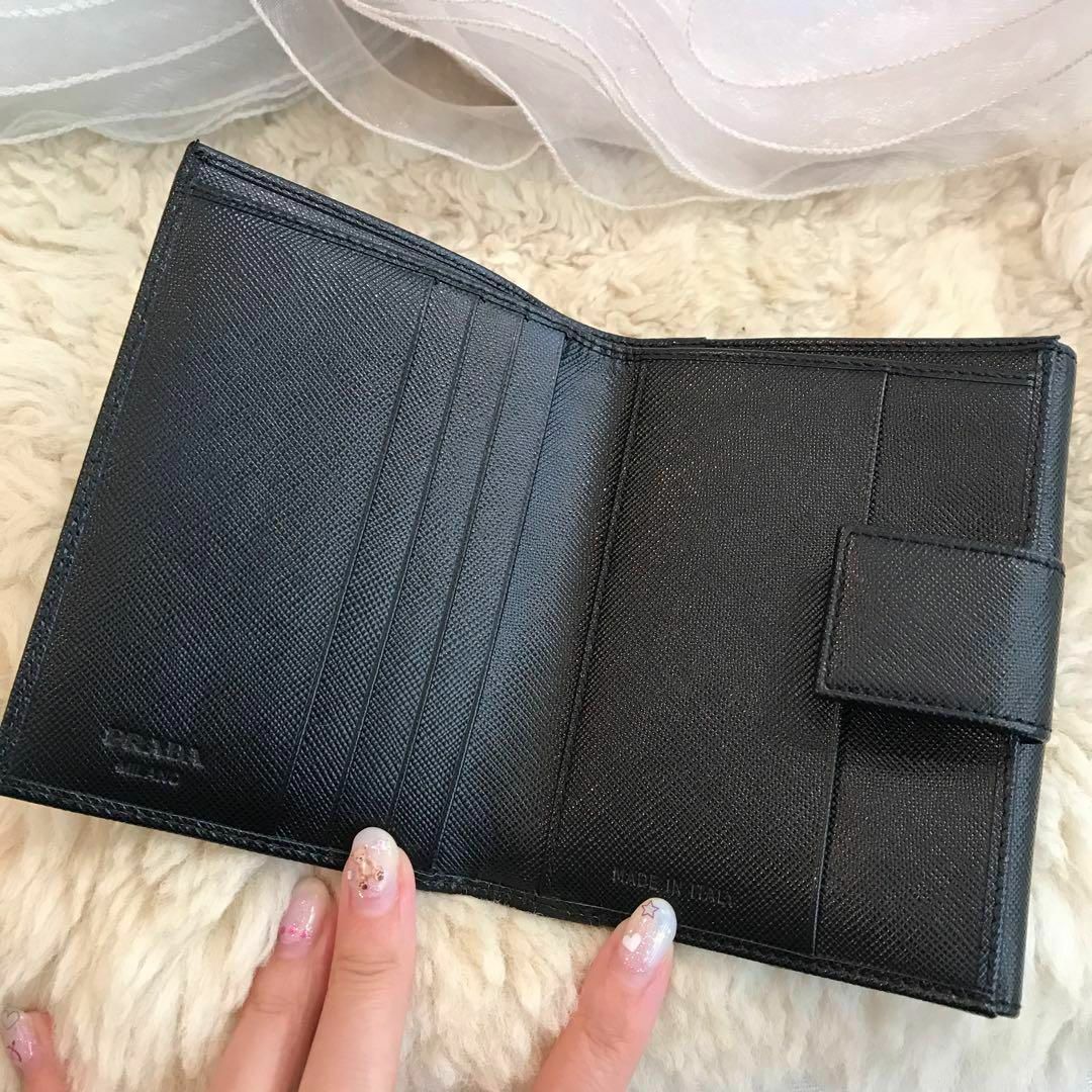 ★未使用品★PRADA　プラダ　サフィアーノ　Wホック財布　レザー　M523A