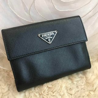 ★未使用品★PRADA　プラダ　サフィアーノ　Wホック財布　レザー　M523A