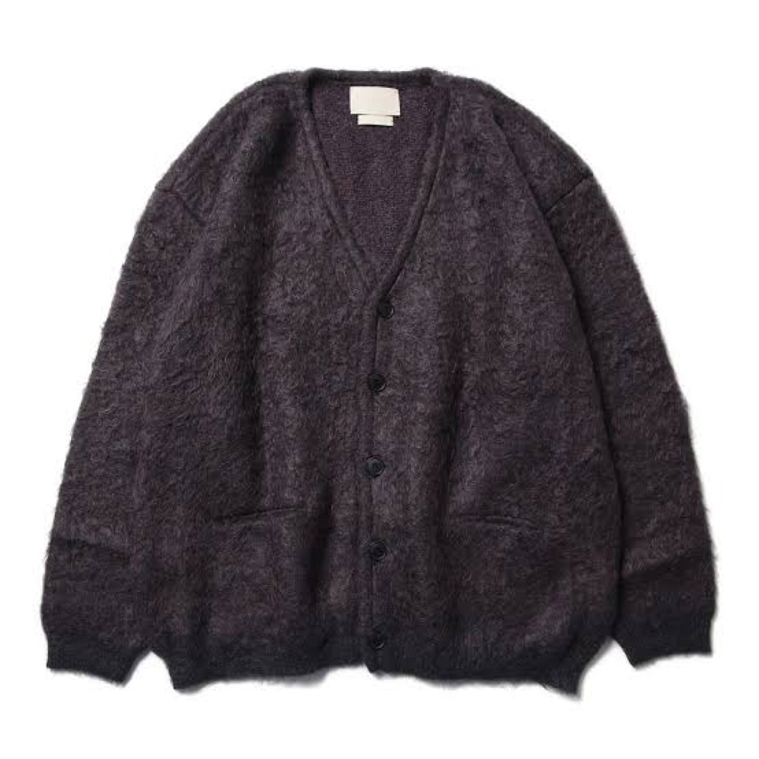 yoke 4COLOR MIX JACQUARD MOHIAR CARDIGAN